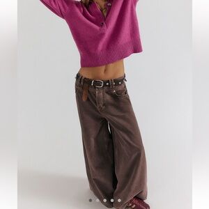 We The Free give and take baggy wide leg jean